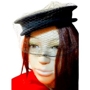 Vintage black Doeskin hat